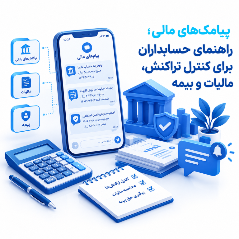 پیامک‌های مالی ؛ راهنمای حسابداران برای کنترل تراکنش، مالیات و بیمه